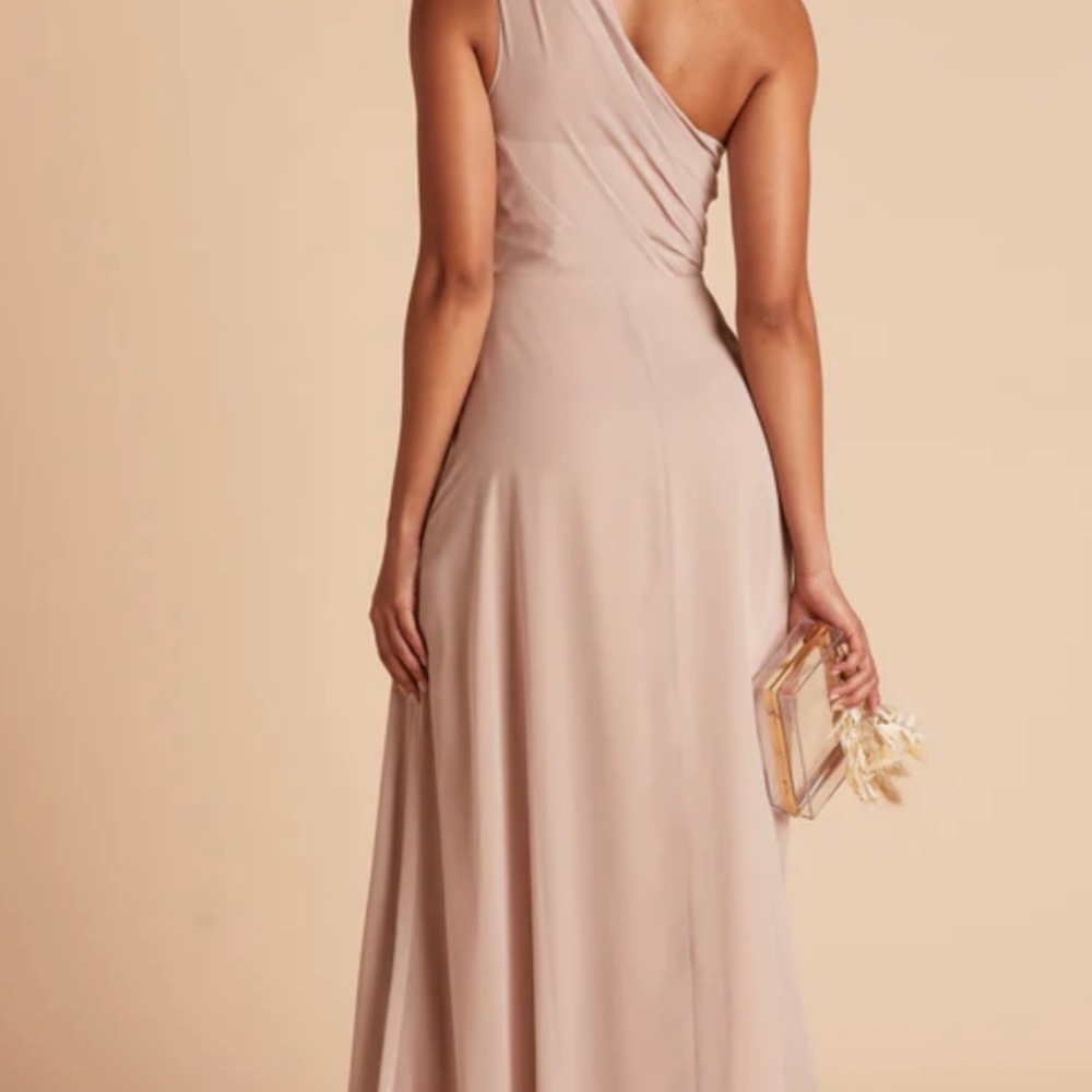 Birdy Grey Kira Chiffon Bridesmaid Dress Taupe - Picture 2 of 3